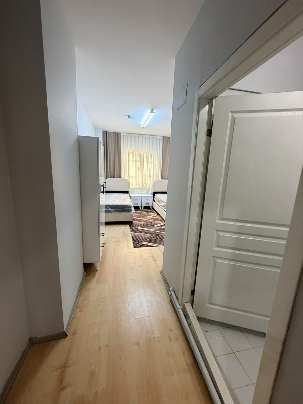 The doorway into one of the rooms